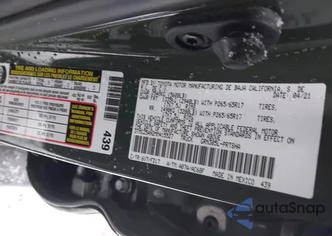 2021 Toyota Tacoma Trd Sport z USA, uszkodzony, nr VIN 3TMCZ5AN2MM415527